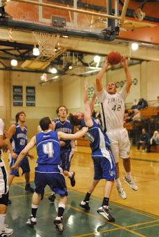 DVC Forward Jordan Fillmore takes a shot in the game against Modesto Jr. College on Feb. 10 at DVC.  ()