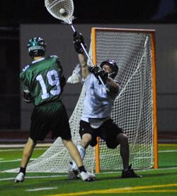 Travis Heyherst attempts to make a goal against UC Santa Cruz. ()