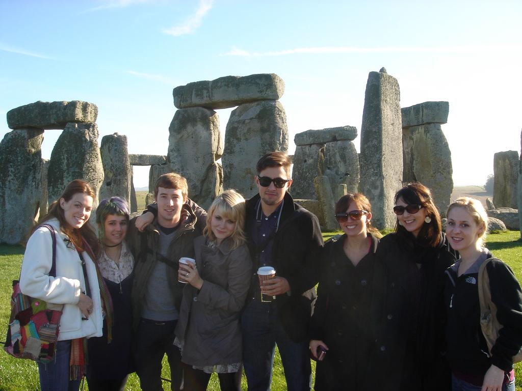 A 2008 photo of DVC students at Stonehenge.