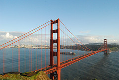 Golden Gate Bridge from the Marin Headlands.