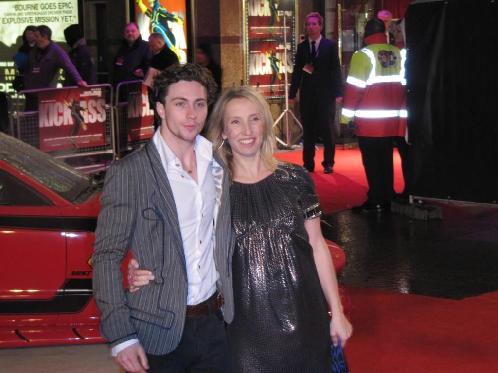 Kick-Ass star Aaron Johnson with Sam Taylor (Courtesy Wiki Commons)