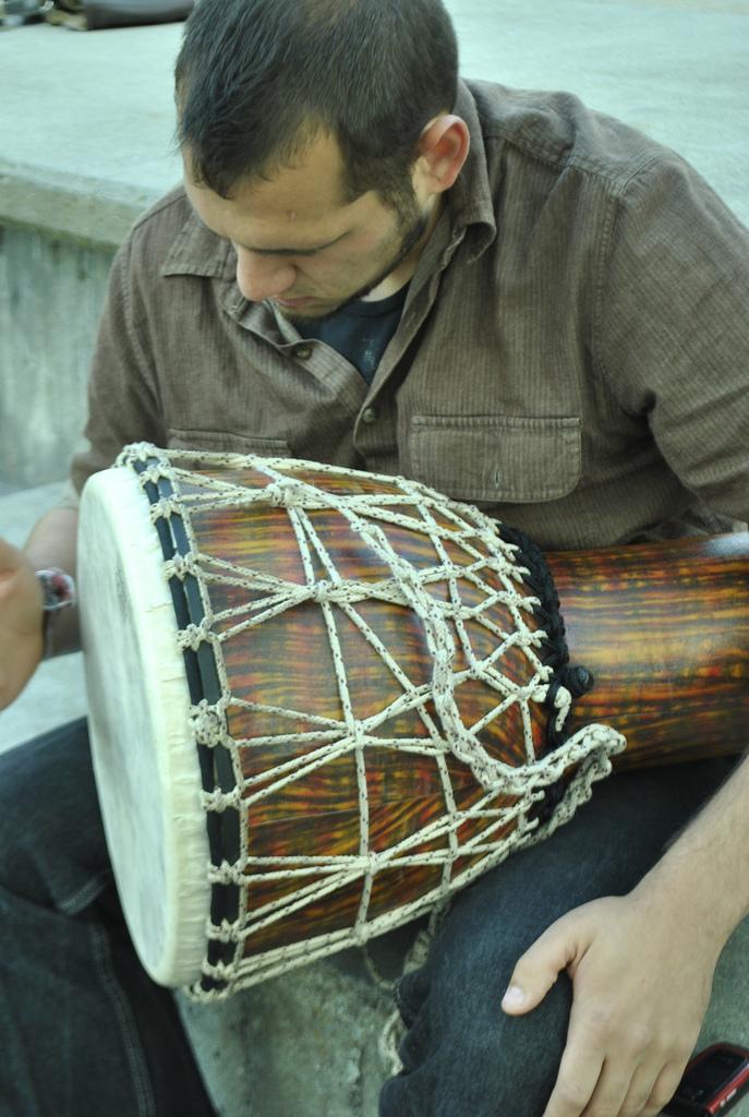 DVC drummer James Adamo plays a beat (Photo by Courtney Johnson/2010 The Inquirer )