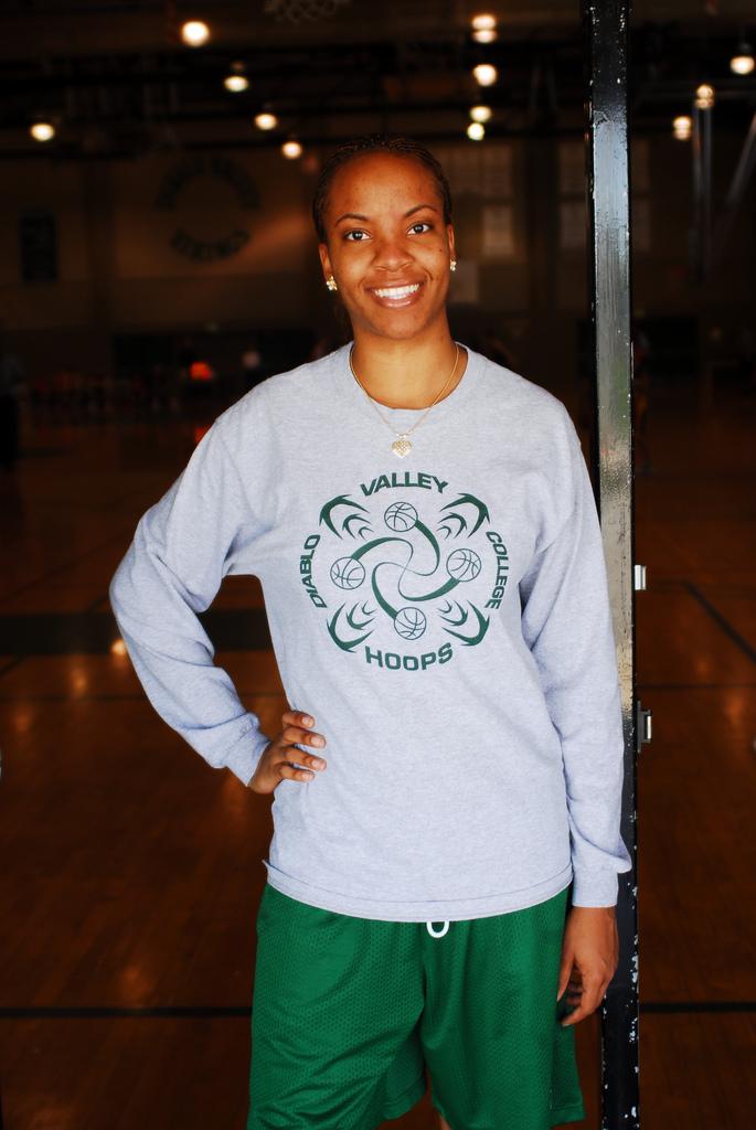 DVC Basketball star Ashley Hudson (Photo by Chris Corbin/2010 The Inquirer)