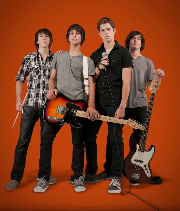 Modern Day Kids, from left to right, is made up of drummer Keller O’Rourke, lead guitarist Nick Hays, frontman Kyle Paquin and bassist Matt Salavitch.  The band recently acquired Paquin as their new lead singer.  ()