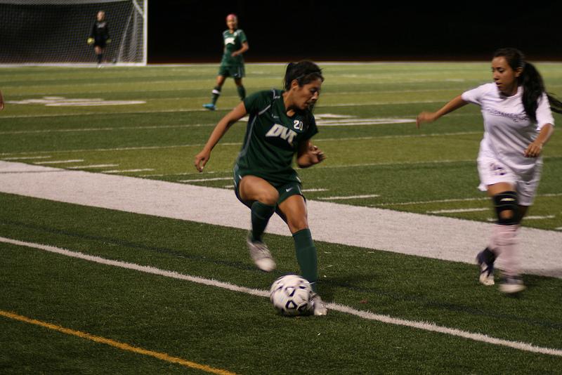Mariah Rodriguez, midfielder, looks to advance towards the goal in the second half.