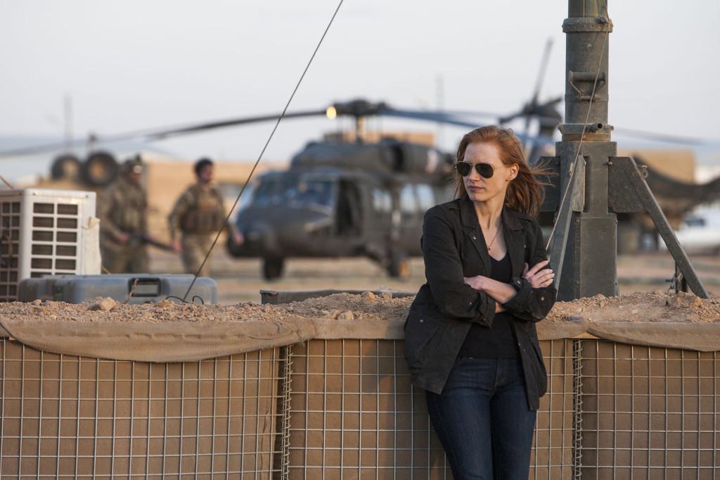 Jessica Chastain in her role of Maya from Zero Dark Thirty. Chastain is nominated for Best Actress along with the film for Best Picture. (Courtesy of Columbia Pictures)