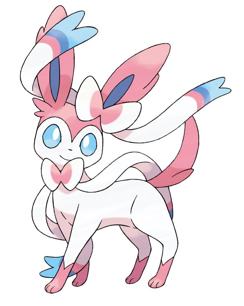 Sylveon is a new addition to Pokemon X and Pokemon Y. Courtesy of Games Press.