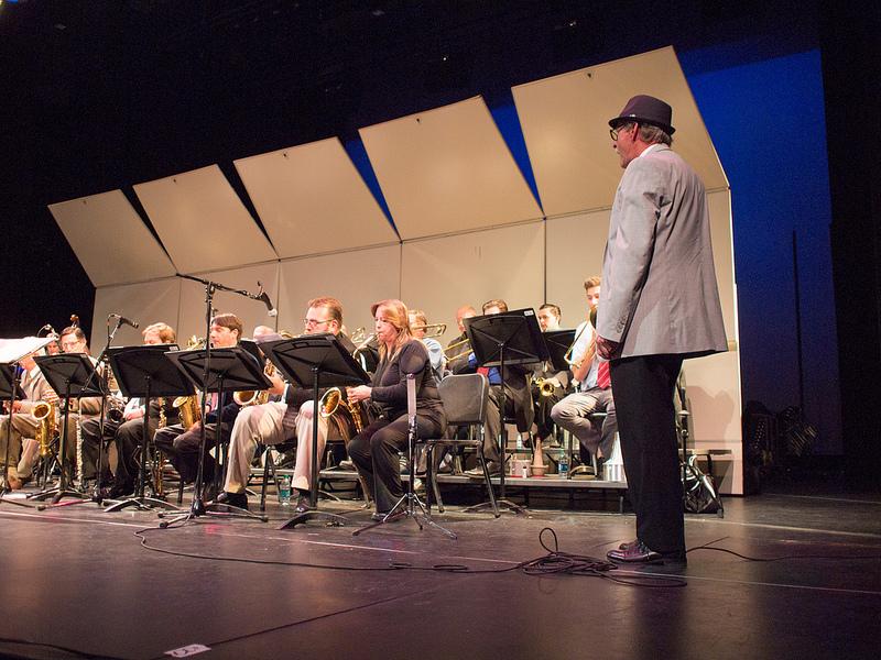 Three jazz bands perform at the 3 Way Jazz concert on Oct. 2, 2013 in the Performing Arts Center (Gustavo Vasquez).