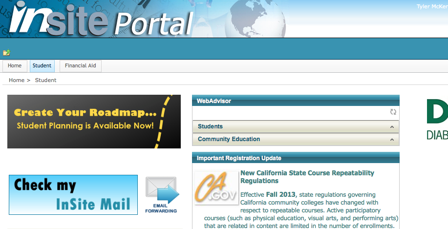 The roadmap application is located on the left hand side of the welcome page when you log in to your Insite portal. 