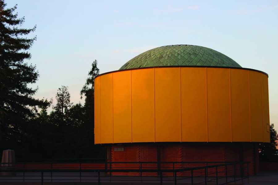 The planetarium is one of the college’s larger structures and is still used for classes, but is ideally used at night. 