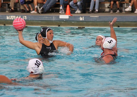 Driver Michelle Hawkins attempts to score against Sacramento City College on Oct. 14 at DVC.