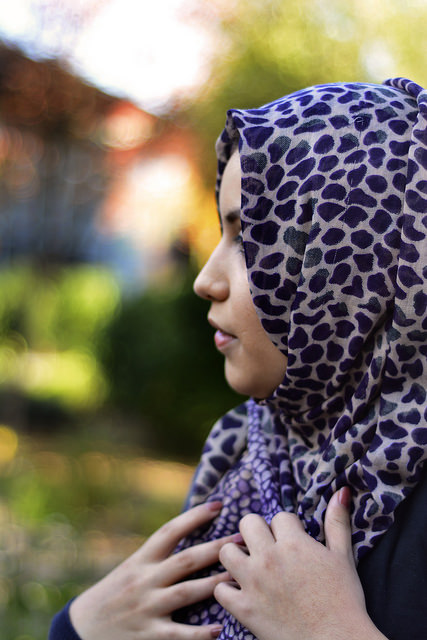 DVC student Asma Saleh, 20, is proud to wear her hijab.
