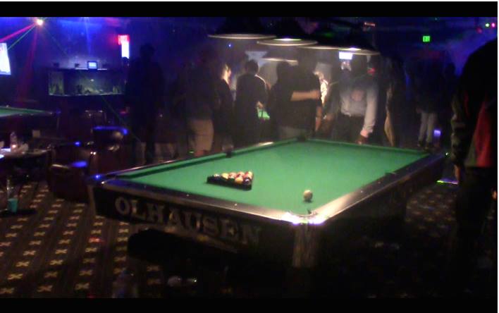 A pool table is waiting to be used by attendees at 9GameZone in Pleasant Hill, for the Consulting Clubs Welcome Back Party on February 17th, 2015. 