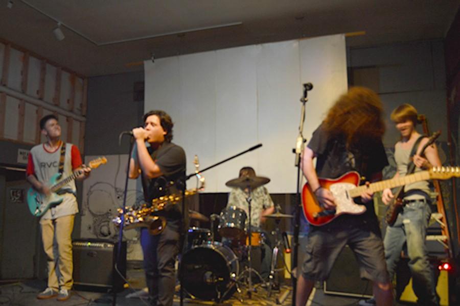 The E-Regulars performing at the Submission in SF on February 7th.