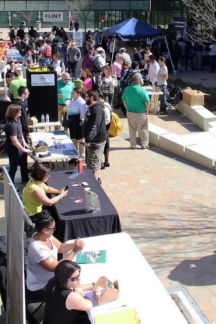 DVC Students Searching for Jobs at the DVC Job Fair on March 4th, 2015