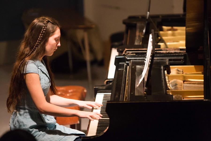 Kara Lenci, 17, performs at the Advanced Piano and Piano Ensemble Concert on March 12 at DVC.