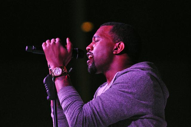 Kanye West performs at The Museum of Modern Arts annual Party in the Garden benefit, New York City, May 10, 2011.