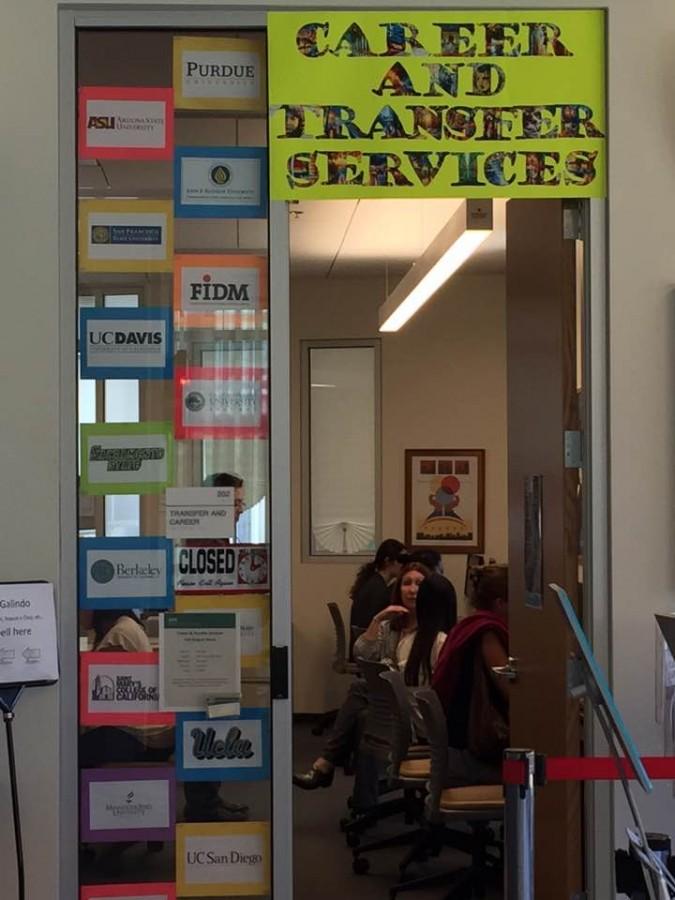 The career and transfer service center at DVC, helping students transfer to four year colleges