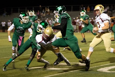 DVC wide receiver Dimitri Salido (22) maneuvers his way around the De Anza defense in a game between DVC and De Anza at DVC in Pleasant Hill, Calif. on Friday, Oct. 16, 2015. The Vikings won 33-0