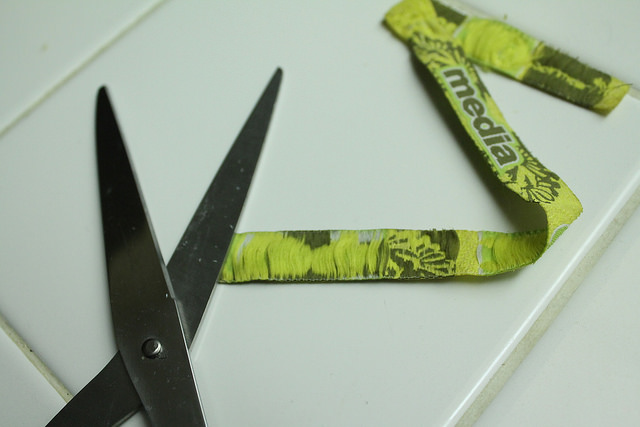 Music Festival media wristband cut in half, Nov. 17th, 2015 in Fairfield CA