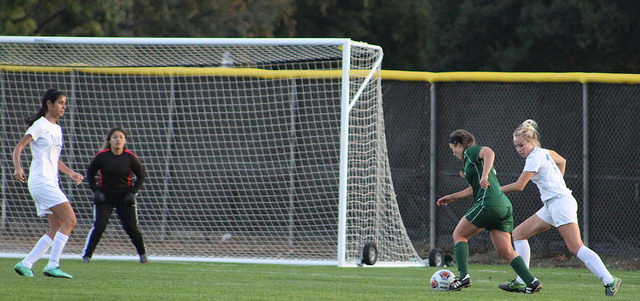 DVCs Ale Gonzalez playing against Modesto Junior College at home on Oct. 25.