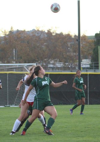 Hannah Louis keeps her focus on the ball.