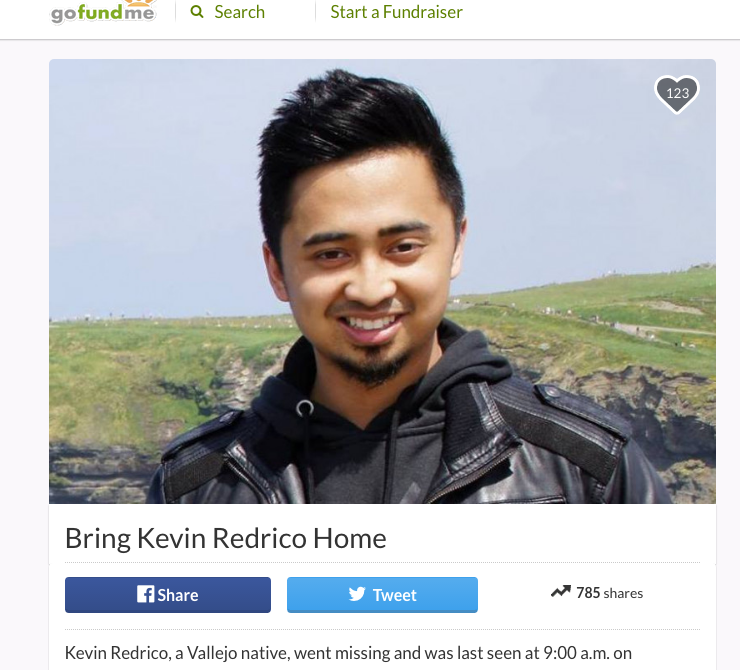 This+photo+was+taken+from+the+Gofundme+page+started+by+Kevin+Redricos+friends+and+family.