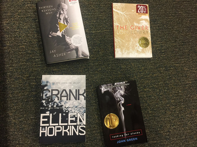 13 Reasons Why, The Giver, Crank, and Finding Alaska make great reads for the summer.