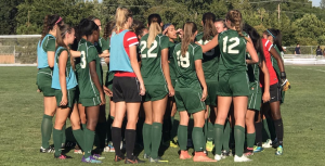The Vikings soccer team gears up to take on Clovis Community College on August 25, 2017.