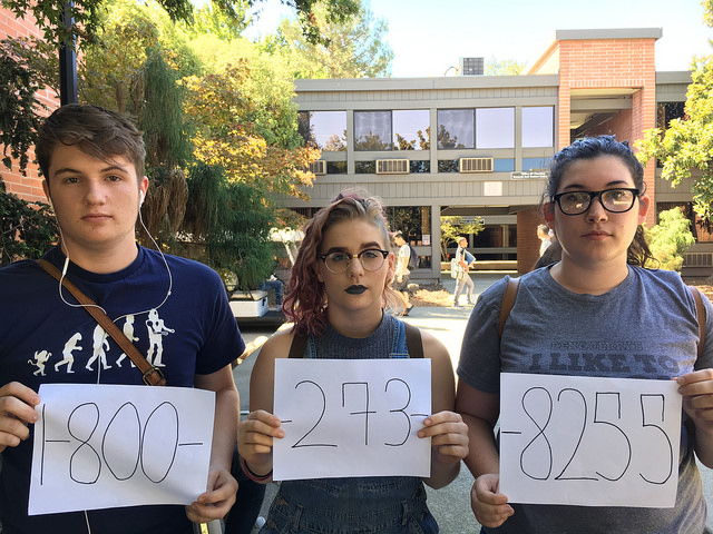 Left to right, Jacob Dobson, Gabby Solis, Alyssa McGowan