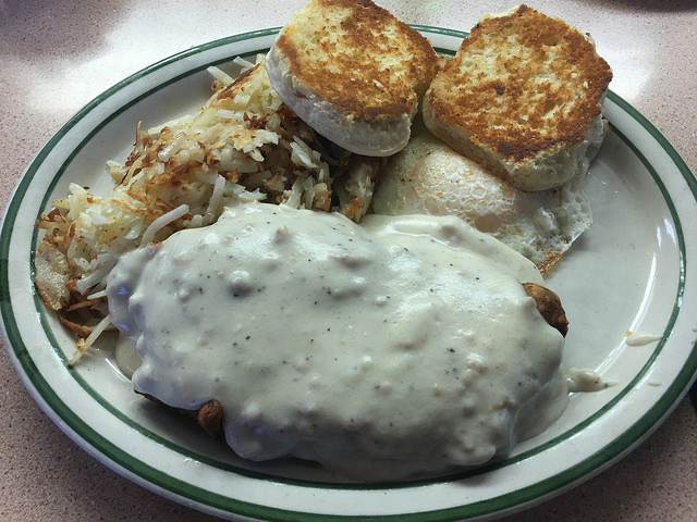 A sampling of Giant Chef Burgers breakfast menu.