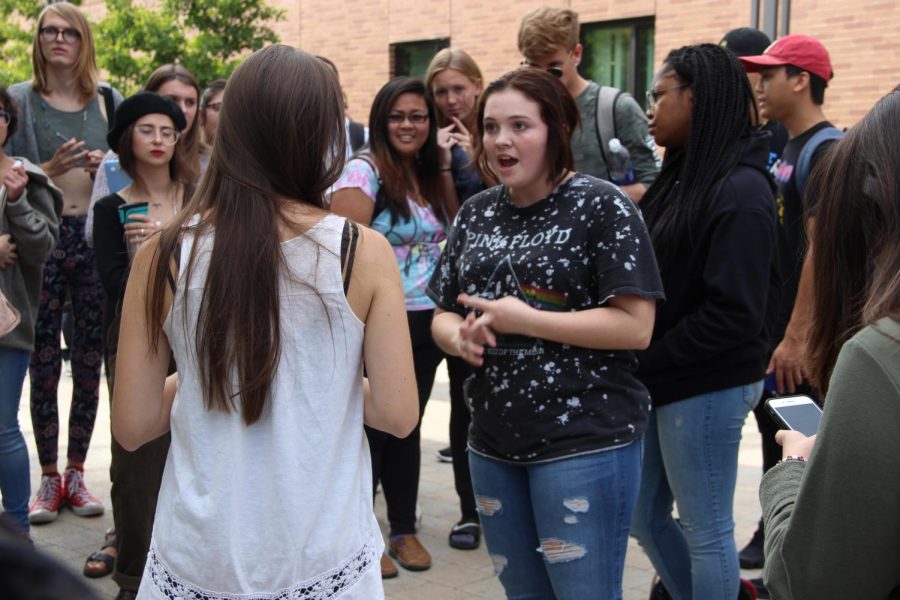 Shield of the Unborn visit the Commons at Diablo Valley College on Oct. 16, 2017