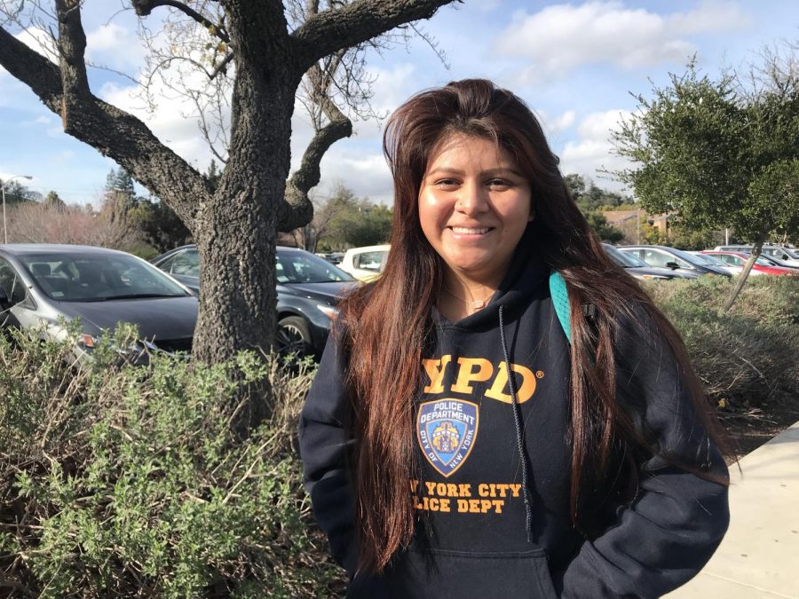 Vanessa Ventura, 18, Sociology major, was interviewed on Diablo Valley College campus on January, 23rd 2018 