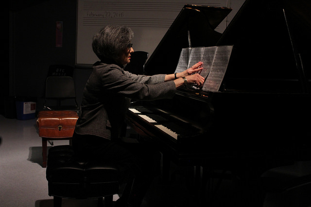 Pianist Karen Snow beginning impromptu No. 3 on Feb. 22, 2018. 