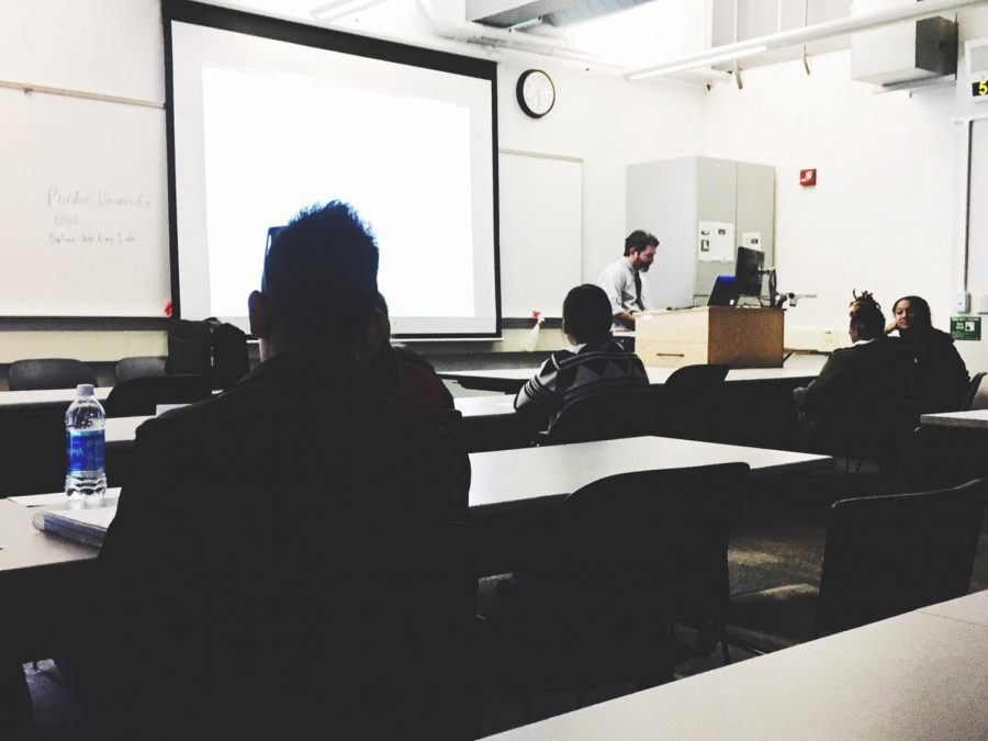 Writers workshop on writers block at Diablo Valley College on March 6, 2018.