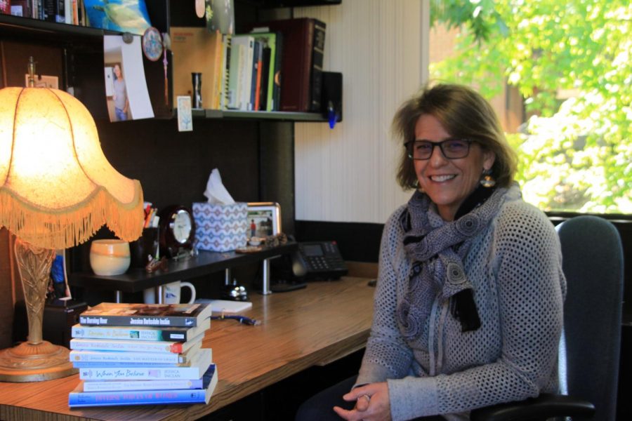 Professor Jessica Parksdale, in her office on April 17, 2018. Parksdale will be retiring from DVC after the Spring semester of 2020. 