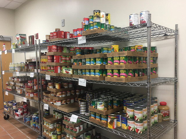 DVCs new food pantry offers a variety canned goods and other nonperishables. (Emma Hall/The Inquirer)