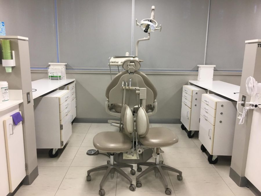 Dentist chair that DVC students use during the dental programs at Pleasant Hill Campus. (Samantha Laurey/The Inquirer)