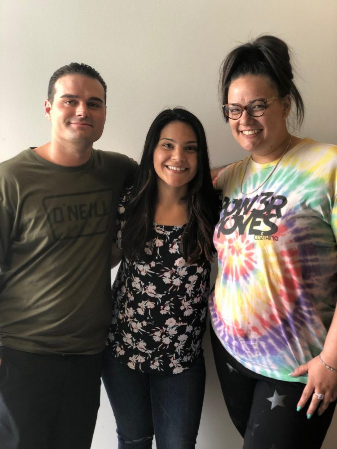 Daniel Nebout, Natalie Verducci, and Erica Babbel. Founding members of Scholars For Justice, April 18,2019. (Sean McKenna/The Inquirer).