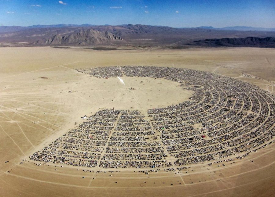 Last year, Burning Man held 70,000 people for the nine day event. (Photo courtesy of Scientific America) 