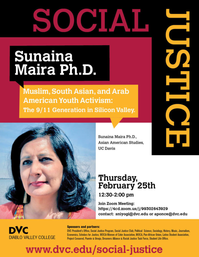 Sunaina Maira Social Justice Series Flyer