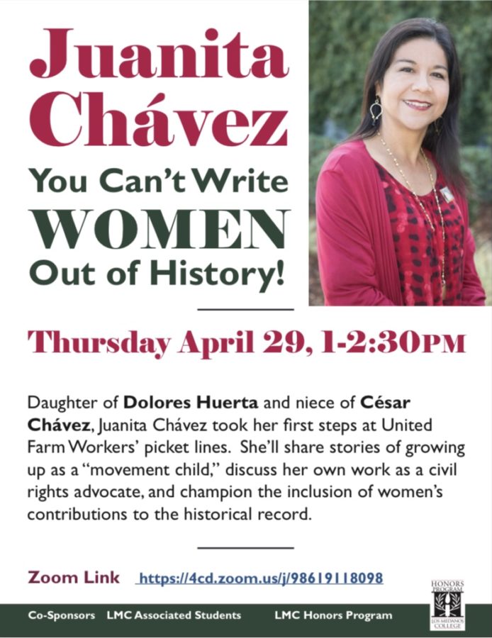 Juanita Chavez, You Cant Write Women Out of History flyer