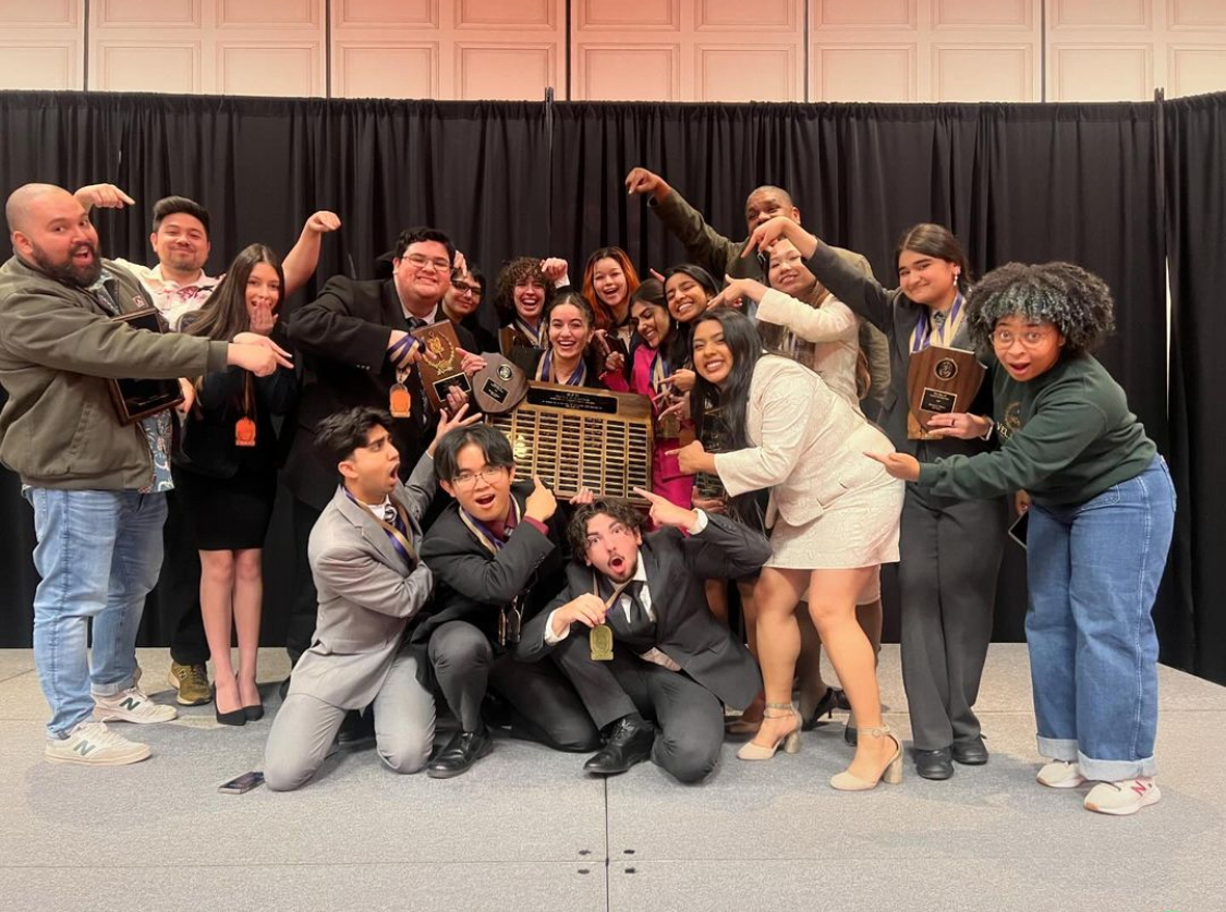 Celebratory team photos taken after DVCs speech and debate team after taking home over thirty individual awards.
Photo courtesy of @dvcforensics via Instagram